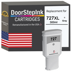 DoorStepInk Brand for HP 727XL 300mL (F9J80A) Gray Remanufactured in the USA Ink Cartridges, F9J80A-0