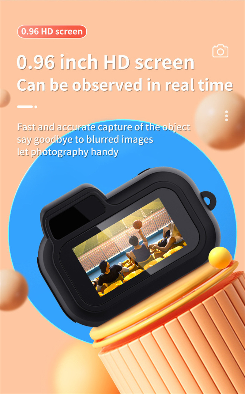 Compact 1080p HD Retro Mini Camera - Perfect Pocket-Sized Gift