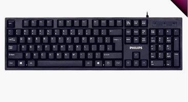 Gaming Keyboard Wired 104 Keys Ergonomic Backlight USB Keyboard for Home Office & Laptop - Black