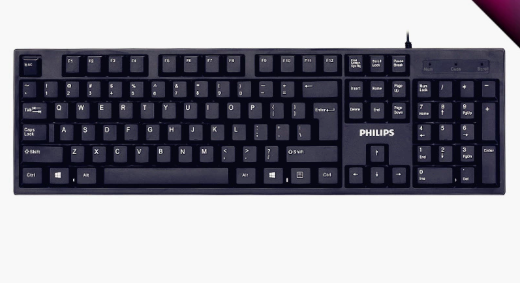Gaming Keyboard Wired 104 Keys Ergonomic Backlight USB Keyboard for Home Office & Laptop - Black