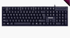 Gaming Keyboard Wired 104 Keys Ergonomic Backlight USB Keyboard for Home Office & Laptop - Black