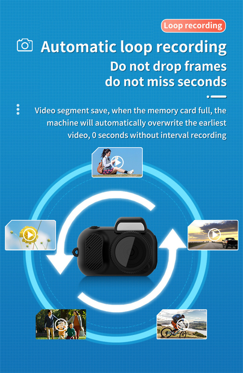 Compact 1080p HD Retro Mini Camera - Perfect Pocket-Sized Gift