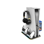 PS5 Charging Dock with RGB Light for Controllers and Headset