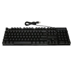 Gaming Keyboard Wired 104 Keys Ergonomic Backlight USB Keyboard for Home Office & Laptop - Black