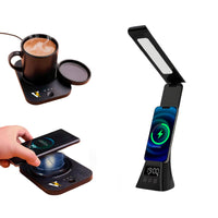 The Modern Workspace Productivity Bundle: Pursonic 3-in-1 LED Desk Lamp + Sip & Charge Wireless & Mug Warmer