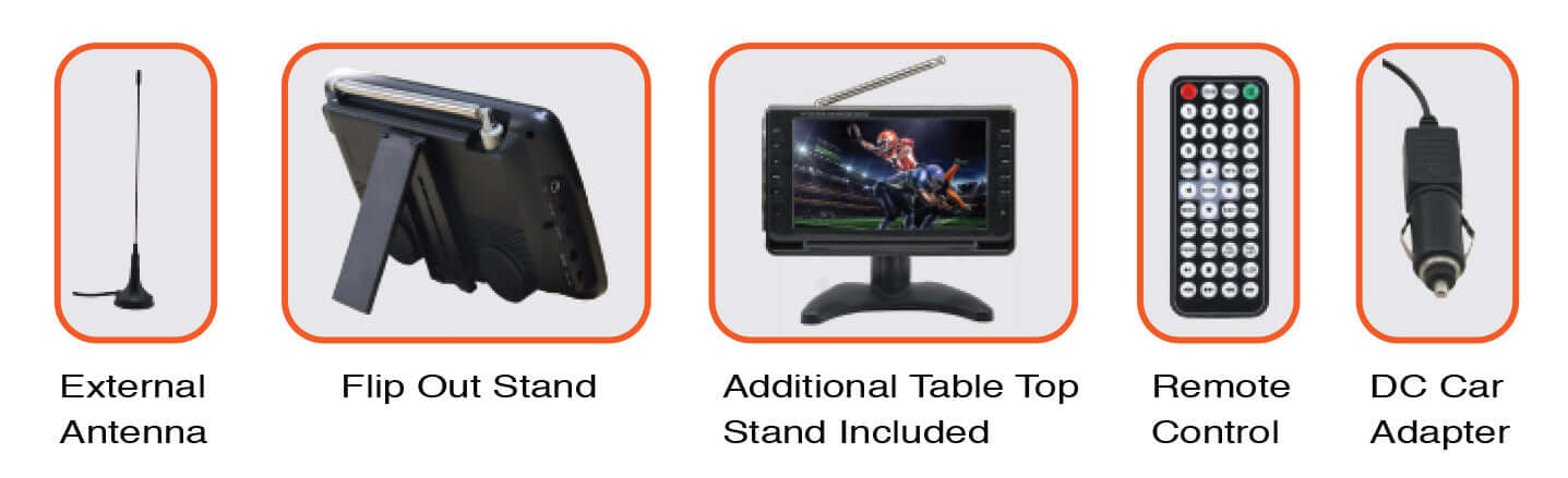 Naxa 9" Portable 12 Volt TV & Digital Multimedia Player-1