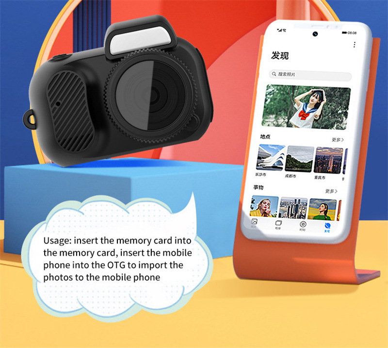 Compact 1080p HD Retro Mini Camera - Perfect Pocket-Sized Gift