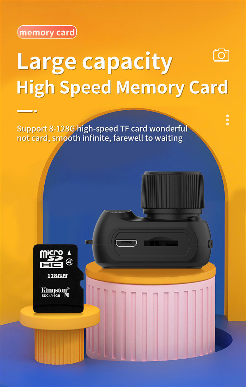 Compact 1080p HD Retro Mini Camera - Perfect Pocket-Sized Gift